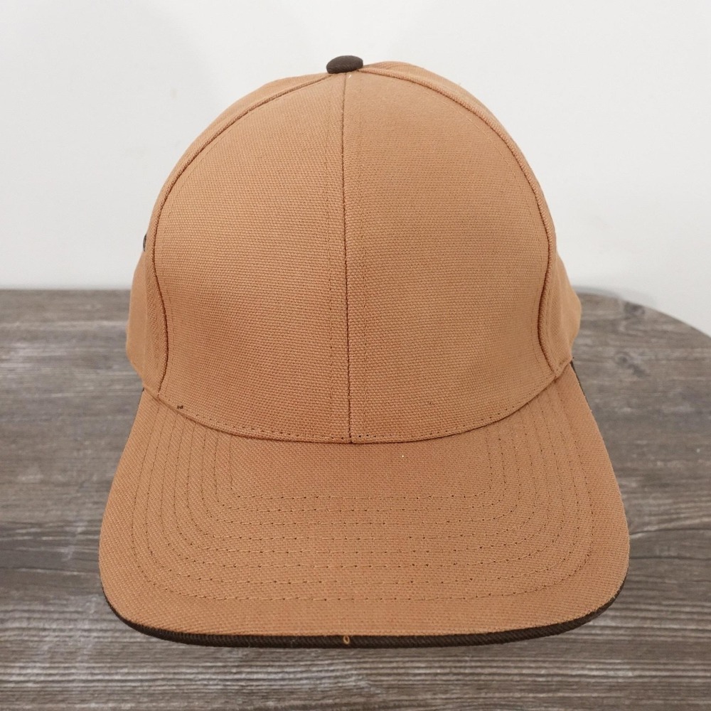 Cobra Hat Cap Strap Back One Size Brown Canvas USA Flag Patriotic Blank